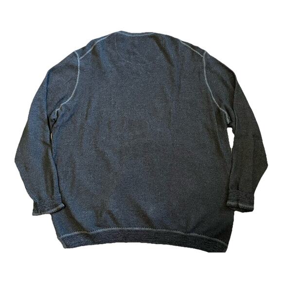 Tommy Bahama Sweater Men XL Gray V Neck Cotton Casual Preppy - Picture 1 of 9